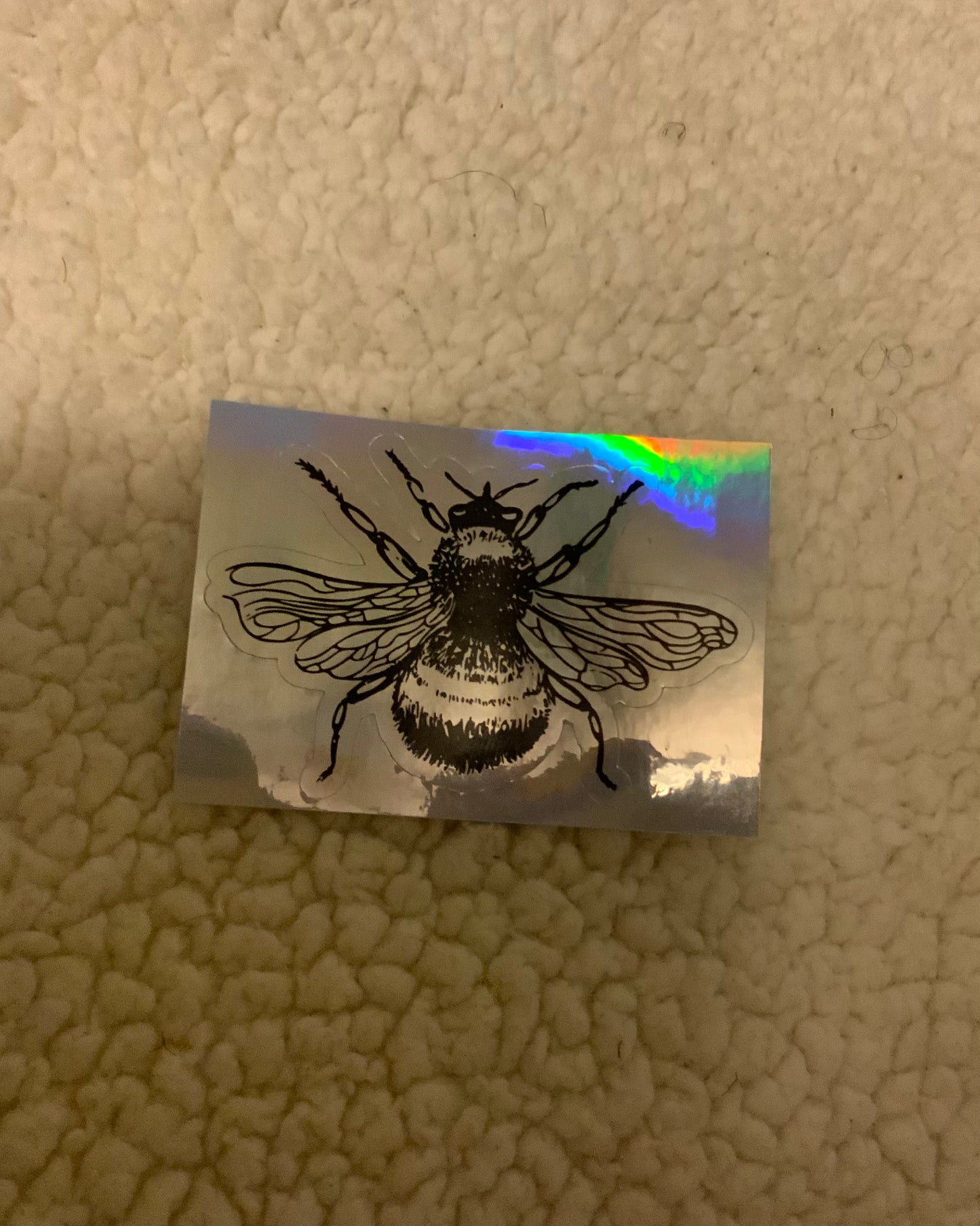 Holographic Bee Stickers